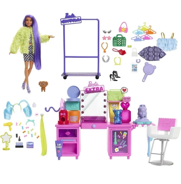 Barbie Extra Doll & Vanity Playset