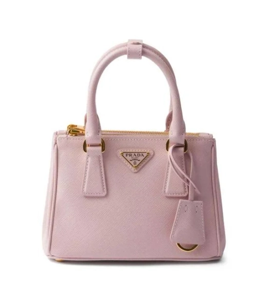 Prada Women's Galleria Mini Bag - Pink - Top handle bags