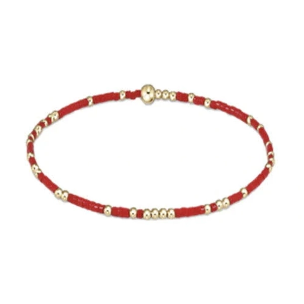 egirl Hope Unwritten Bracelet - Bright Red