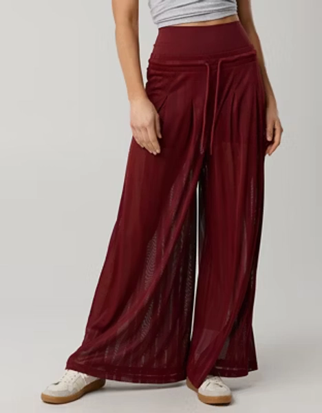 OFFLINE By Aerie Mesh Super Wide Leg Pant
