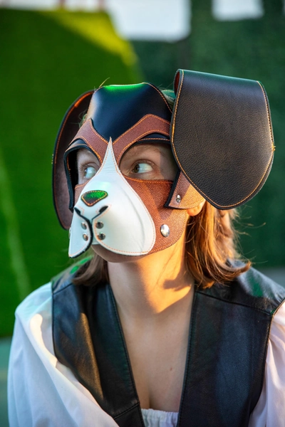 Beagle Style Pup Mask in Copper!