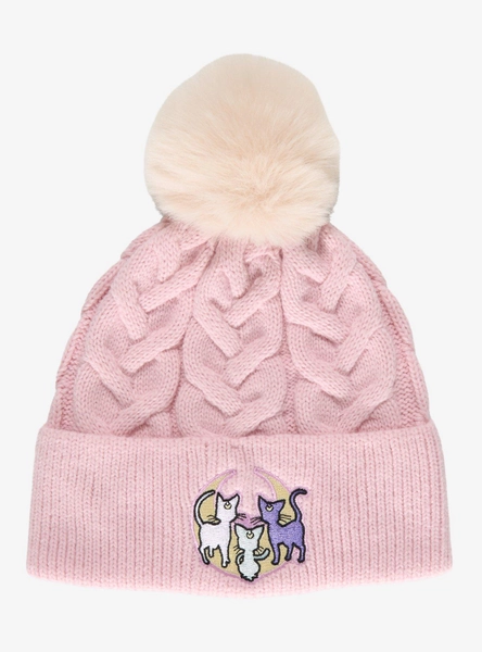 Sailor Moon Luna, Artemis, & Diana Pom Pom Beanie - BoxLunch Exclusive