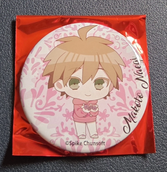 Danganronpa x good spoon Collaboration Cafe Can Badge Makoto Naegi