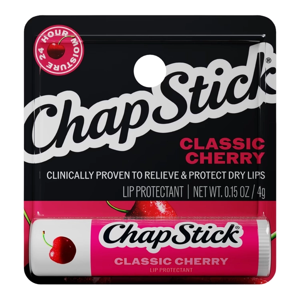 ChapStick Classic Moisturizer and Skin Protectant Cherry Lip Balm, 0.15 oz - Walmart.com