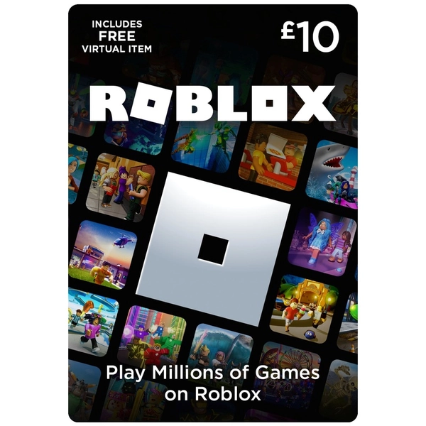 Roblox Marketplace £10 Gift Card (Digital Download Code with Free Virtual Item) UK Only