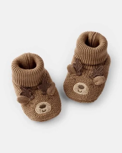 Carter's Baby Reindeer Crochet Booties