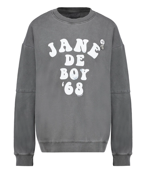 Sweat-shirt Roller Jane de boy '68 Pepper/Blanc Newtone - Jane de Boy