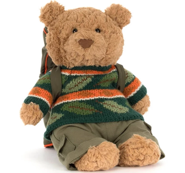 Jellycat Bartholomew Bear Hiking Outfit