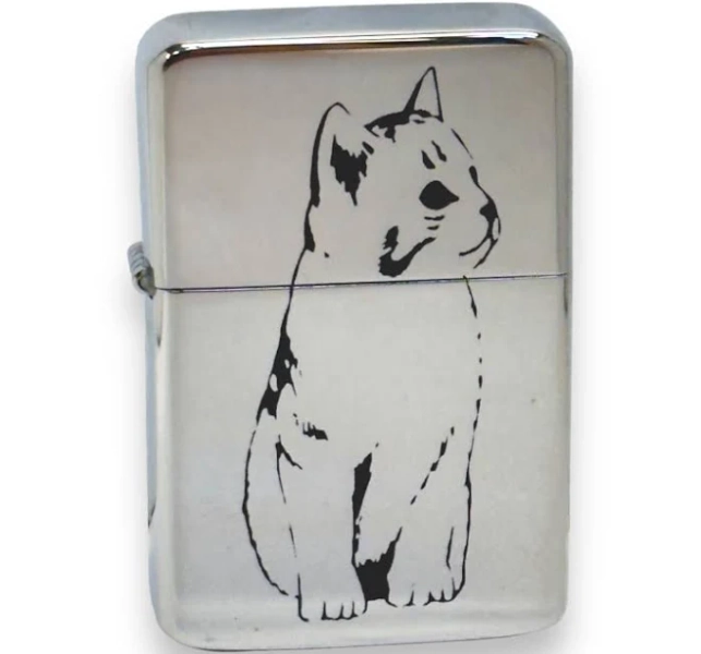 Kitten High Polish Chrome Lighter