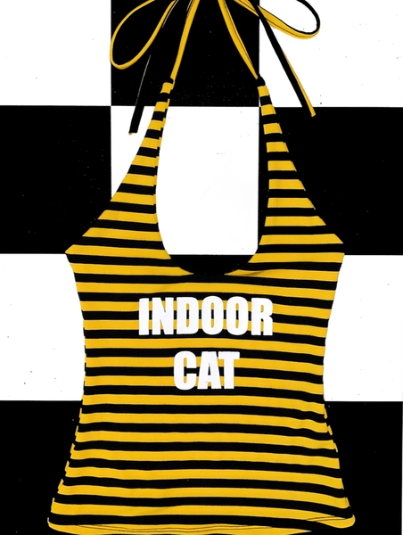 SWEET LORD O'MIGHTY! INDOOR CAT HALTER IN STRIPES