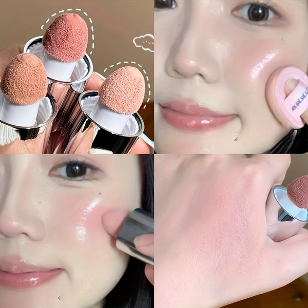 [With Mushroom Head] Peach Pink Liquid Blush Stick, Four Colors to Choose From, Quick Makeup, Enhance The Complexion, Let The Skin Look Transparent And Flawless, Perfect Birthday And Various Holiday Gifts