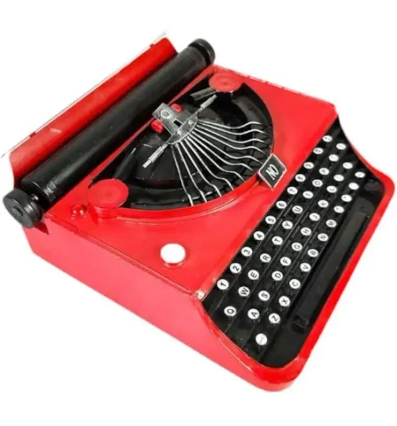 Manual Typewriter Model Retro Design Decorative Craft Housewarming Gift Home
