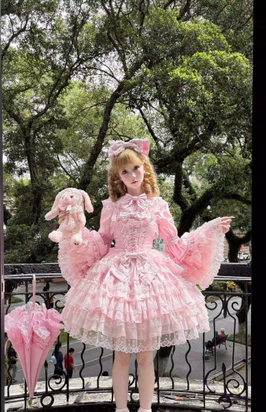 Love Overture - Sweet Lolita JSK, Tiered Ruffles Dress