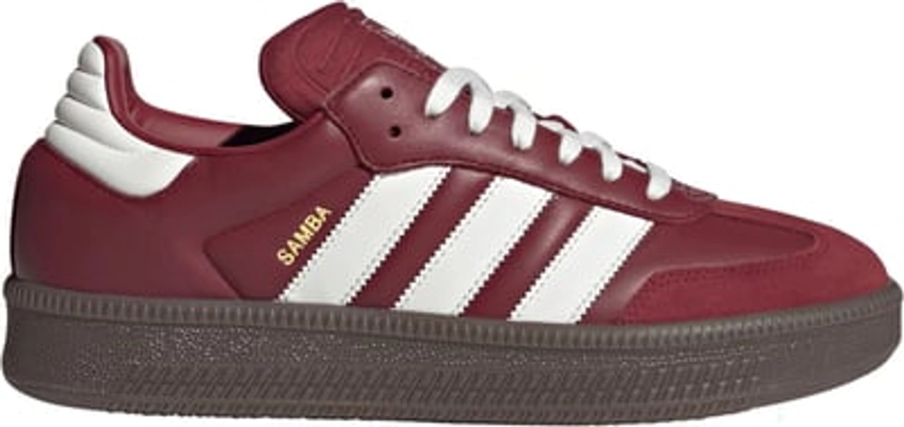 adidas Samba XLG Shoes, Men's, M9/W10, Maroon/Core White/Gum