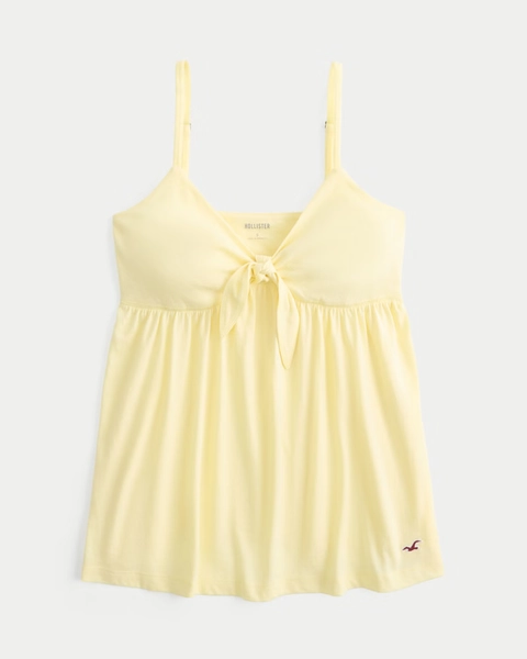 Tie Front Babydoll Cami