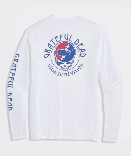 Grateful Dead x vineyard vines Stealie Long-Sleeve Pocket Tee
