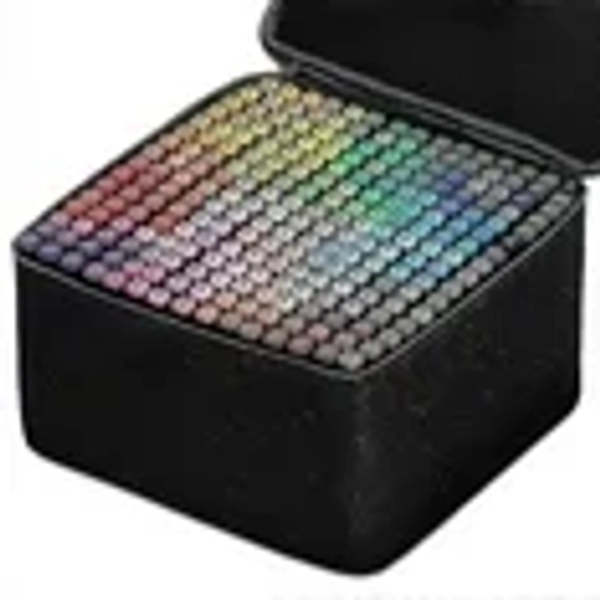 Alcohol Felt Pen Set - 30/40/60/80 Color Markers - Dual Brush - Manga Sketching Art School Supplies