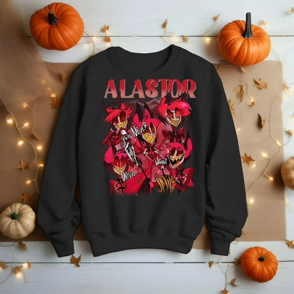 Alastor Inspired Cartoon Shirt, Animated Series Fan Shirt, Character Design Movie Shirt, Unisex Graphic Shirt with Fast Delivery-TH3458
