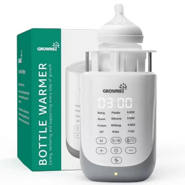 GROWNSY Nutri Bottle Warmer with Innovative Auto-Lift, 10-in-1 Baby Bottle Warmer, Retain Nutrients Milk Warmer for Breastmilk&Formula