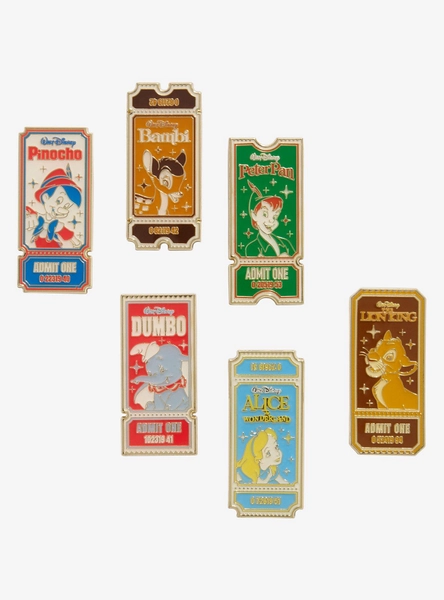 Loungefly Disney Movie Tickets Blind Box Enamel Pin - BoxLunch Exclusive