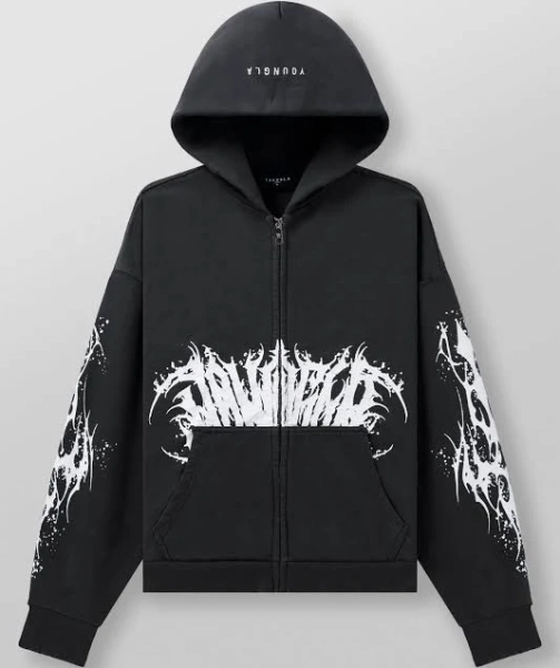 Youngla Men's 5128 Venom Full Zip Hoodie 2xl Streetwear