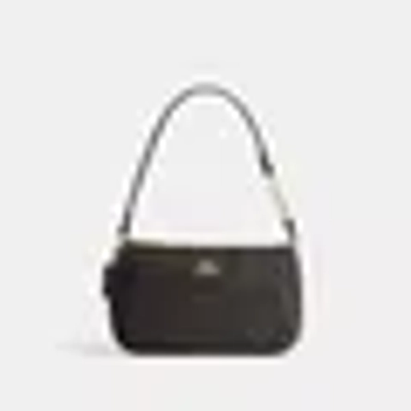 COACH Nolita 19 In Signature Canvas - Black & Gold- Women's Shoes - Black & Gold