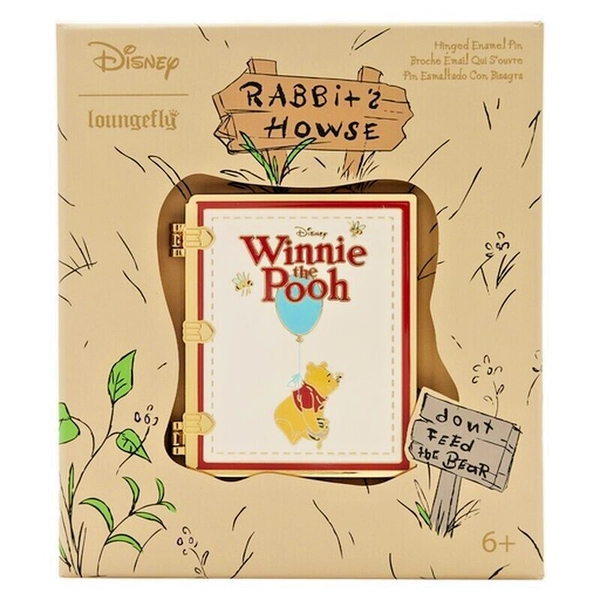 Winnie the Pooh Hinged Book Pin 3" Disney Loungefly Limited Collectible NIB