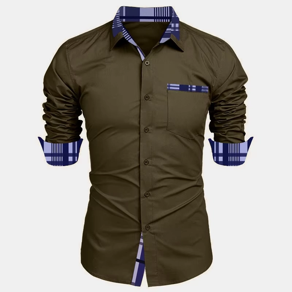 Men's shirt long-sleeved shirt business office clothing department buckle shirt loose style super large size XS-6XL soft fabric - AliExpress 200000343
