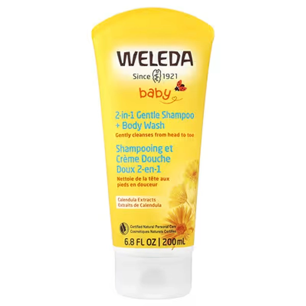 Weleda, Baby, 2-in-1 Gentle Shampoo + Body Wash, Calendula Extracts, 6.8 fl oz (200 ml)
