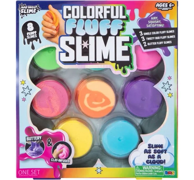 Mad About Slime Colorful Fluff Slime Set