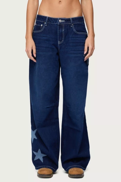 Edikted Trish Stars Low Rise Jean