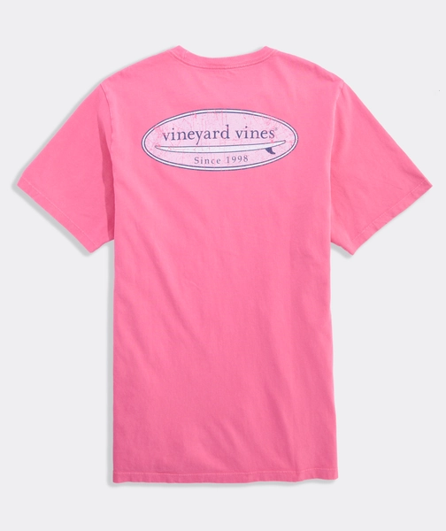 Drift-Dye Distressed Surf Logo Short-Sleeve Pocket Tee