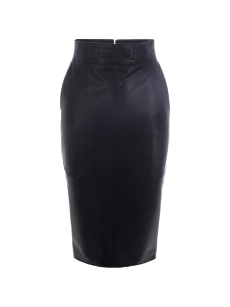 Elisabetta Franchi jupe mi-longue à taille à logo | 42