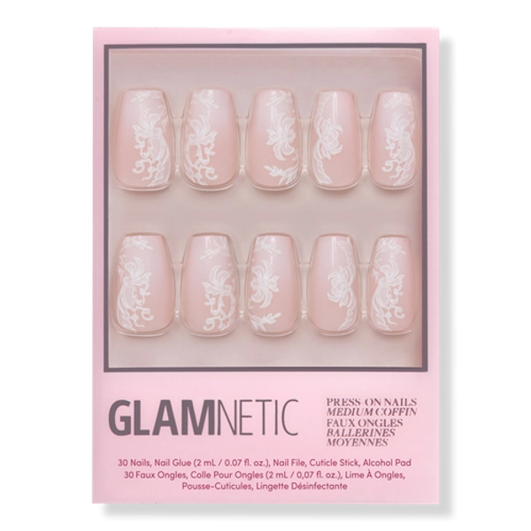Lace Blush Press-On Nails