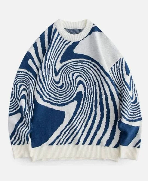 Aelfric Eden Women's Oversized Whirlpool Knit Sweater