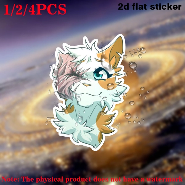 2D Flat, 1/2/4pcs WC - Brightheart Sticker "Vinyl Die-cut Stickers/bumper Stickers for Windows, Trucks, Cars, Laptops, MacBooks, Etc. 2D Flat Sticker, 2D Flat