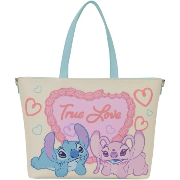 Loungefly Disney Lilo & Stitch True Love Convertible Tote Bag