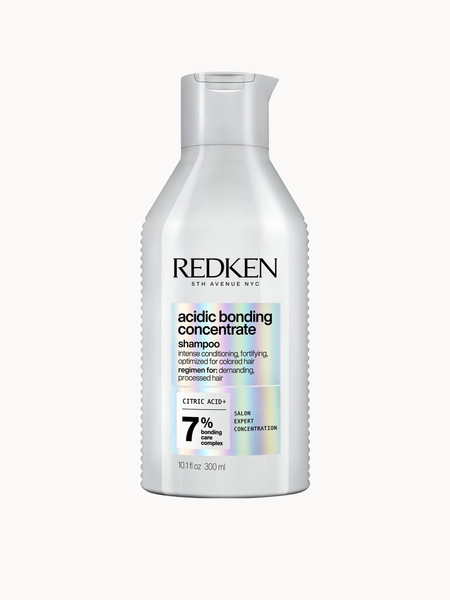 Redken Acidic Bonding Concentrate Shampoo, Bond Repair for Damaged Hair, Sulphate Free for Gentle Cleansing 300ml | LOOKFANTASTIC