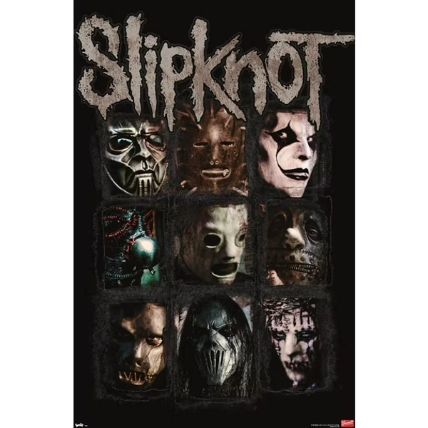 Slipknot - Masks 08 Wall Poster, 22.375" x 34"