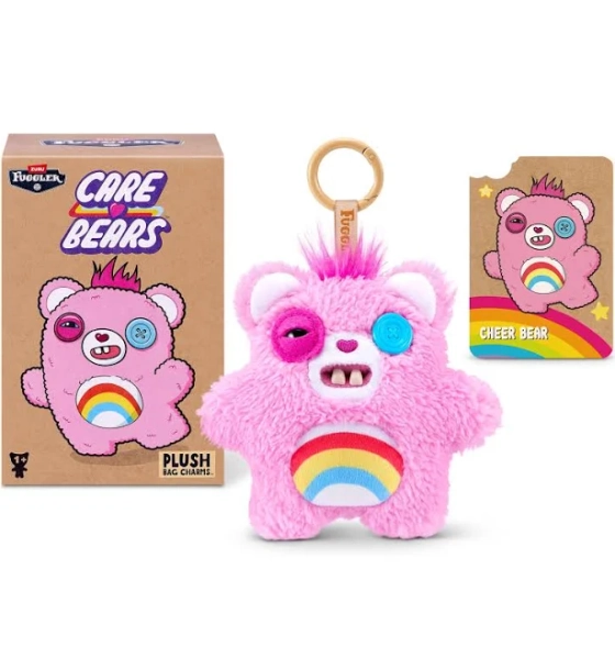 Fuggler Care Bears Cheer Bear 5-Inch Plush Keyring