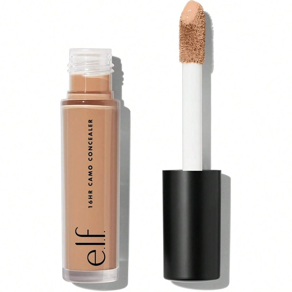E.L.F. 16HR Camo Concealer, Full Coverage, Matte Finish Under-Eye & Blemish Corrector, Hydrating Formula, 16-Hour Crease-Resistant Wear, Tan Variant 6