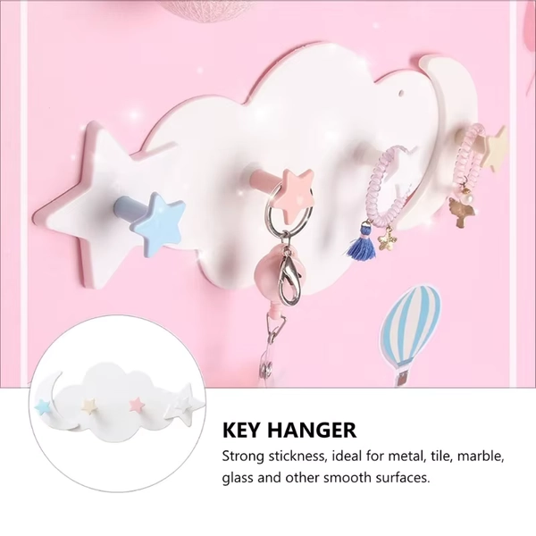 Nail free Hat Clothes Hooks Shelf Hanging Hanger,Cloud Themed Coat Rack Cloud Hanger,Wall-mounted Door Hanger For Boy&Girl - AliExpress 