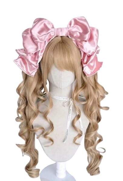 Blonde Lolita Wig*Long Curly Pigtails*Halloween*Cosplay*Anime*Femboy*Sissy*NIP