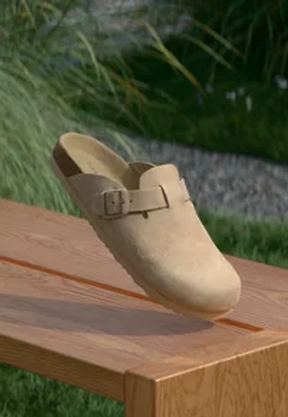 LEATHER UNISEX - Clogs - safari