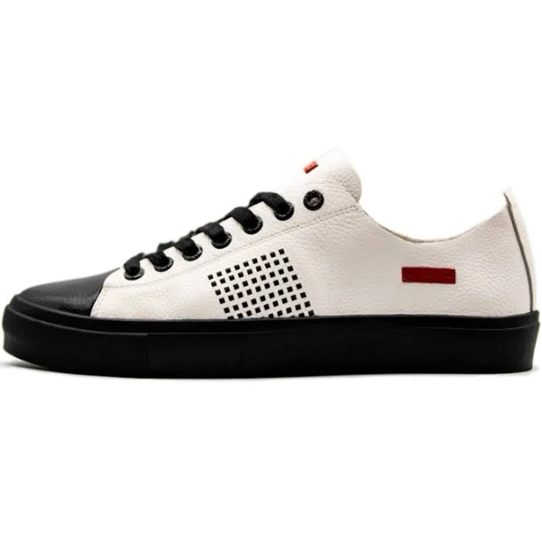 Men's Savalé Designer Casual Sneaker Seika in Bone / Black