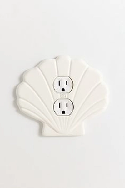 Shell Shaped Resin Switch Plate in Ivory at Urban Outfitters