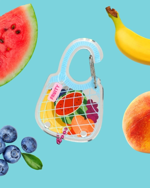 Fruity Farmer’s Market Bag Carabiner Bag Clip