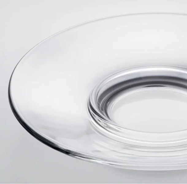 GOTTFINNANDE Plato para taza - vidrio incoloro 12 cm