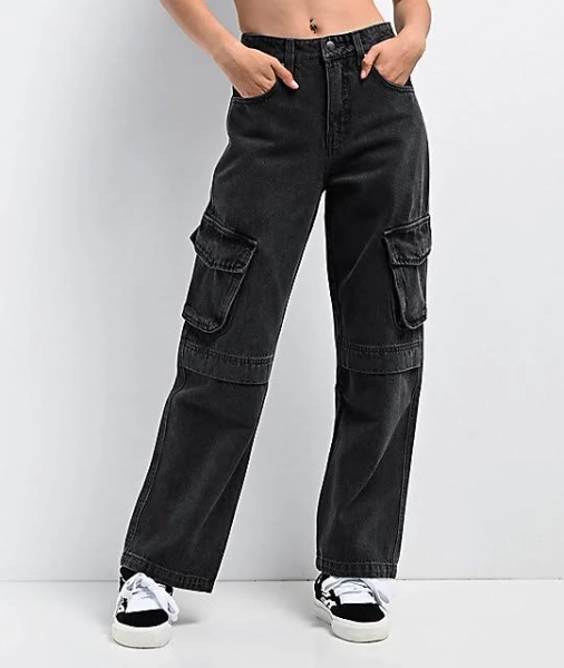 Empyre Loiter Slouchy Cargo Denim Jeans