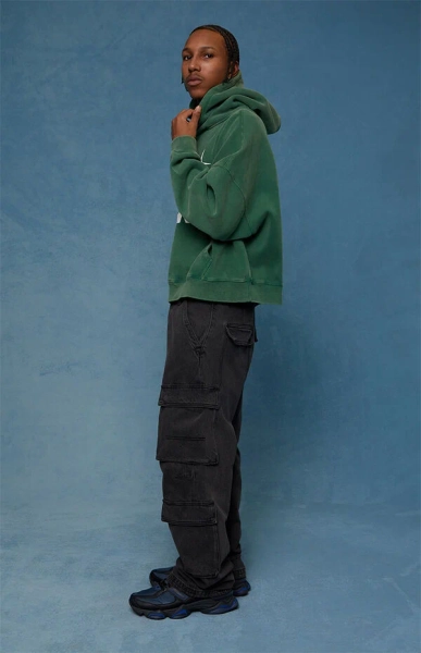 Dylan Baggy Jeans Cargo Black